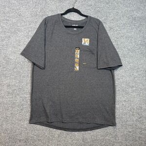 Ariat Rebar Shirt Mens 2XL XXL Gray Short Sleeve Workman Workwear Outdoor NEW